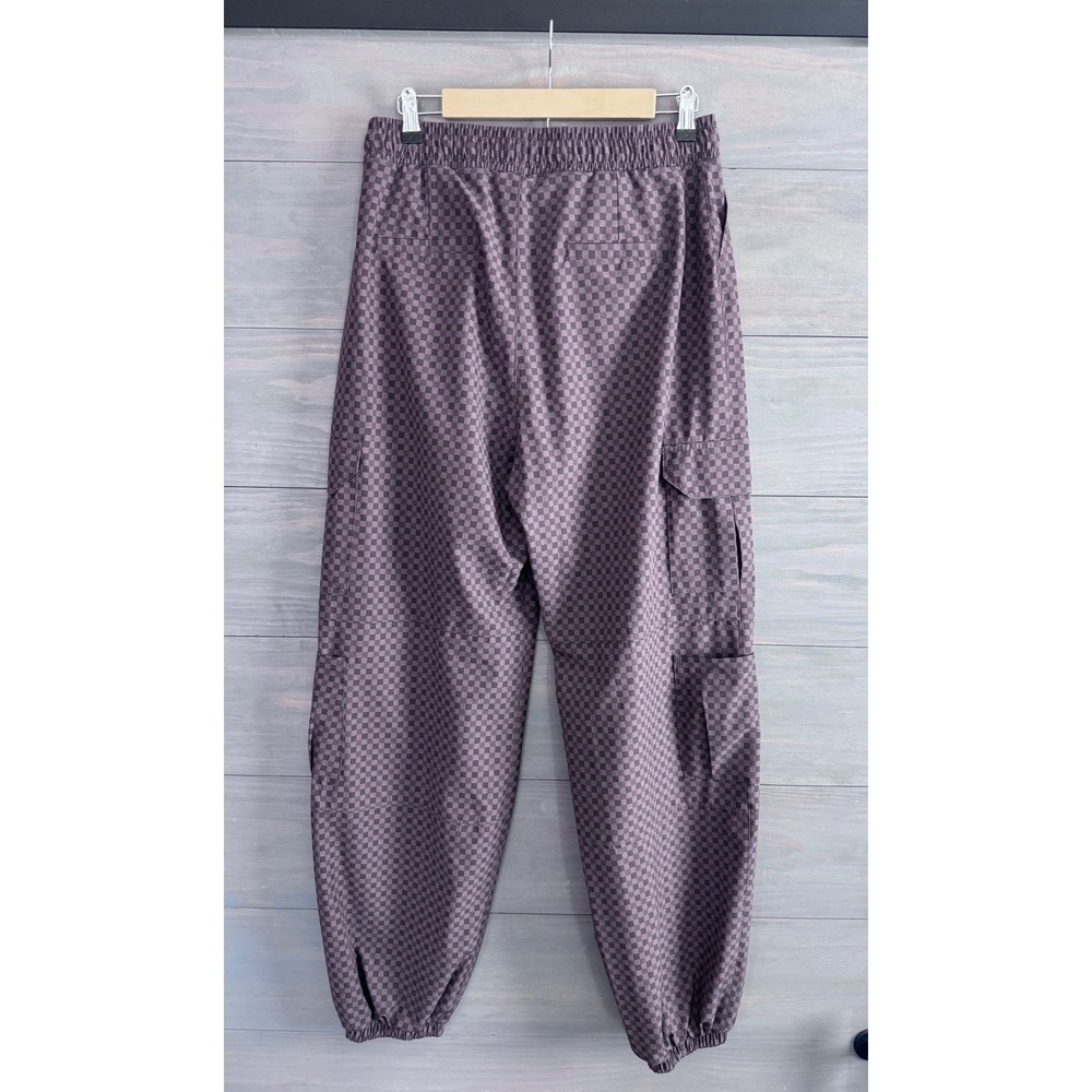 Albion Fit Jetsetter Cargo Joggers Wicker Checkered Brown Pants Medium Tall - Picture 5 of 7